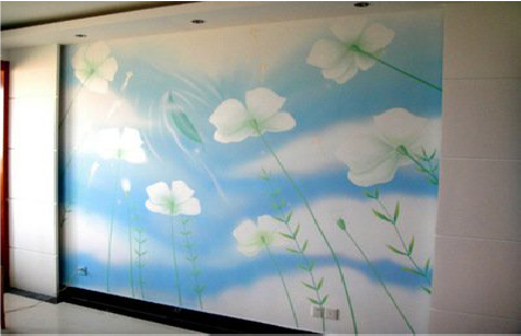 宁波画墙绘怎么画好白云的蓬松感？