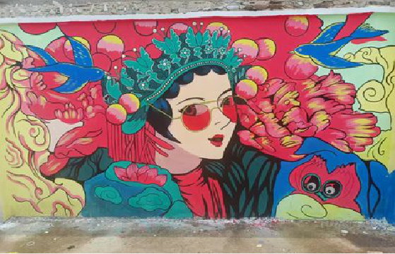 宁波墙体彩绘-网红墙