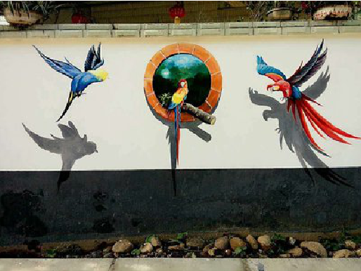 宁波视觉错位-3D墙绘设计