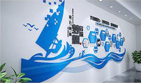 宁波海浪主题文化墙如何设计？