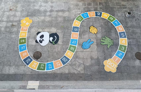 宁波地面游戏彩绘