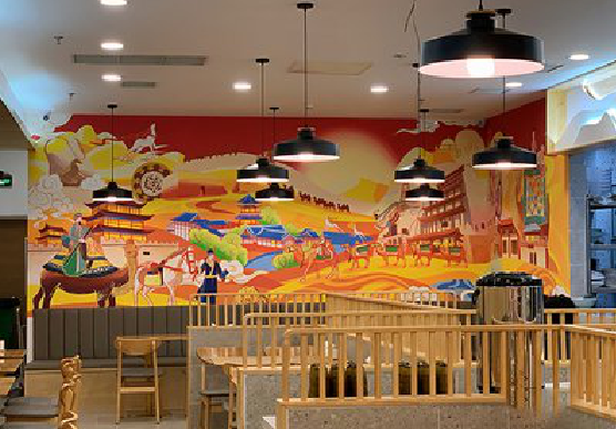 宁波商业空间彩绘介绍。